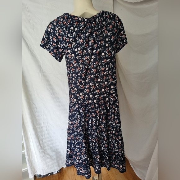 Max Studio Black and White Flutter Sleeve Maxi Sundress, Size XS - Picture 2 of 4